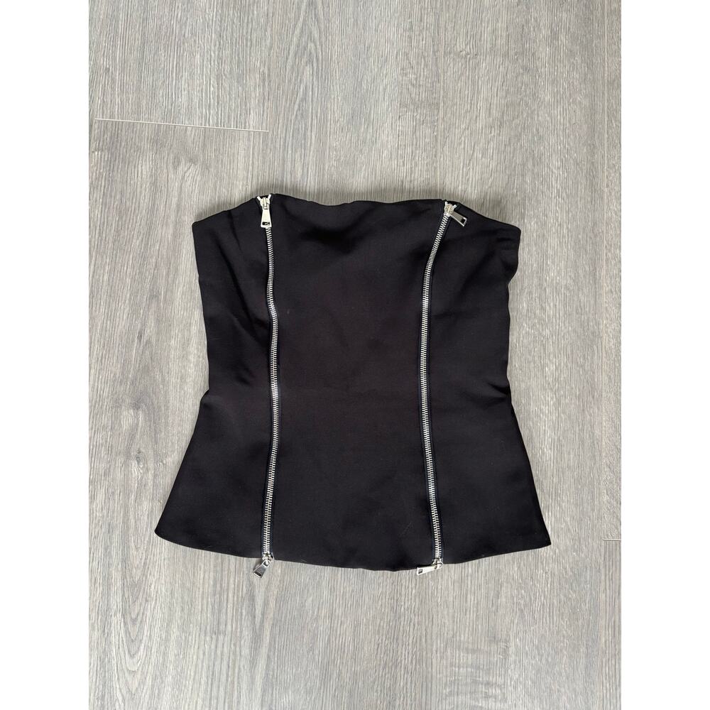 Zara tube top with zippers
Size S